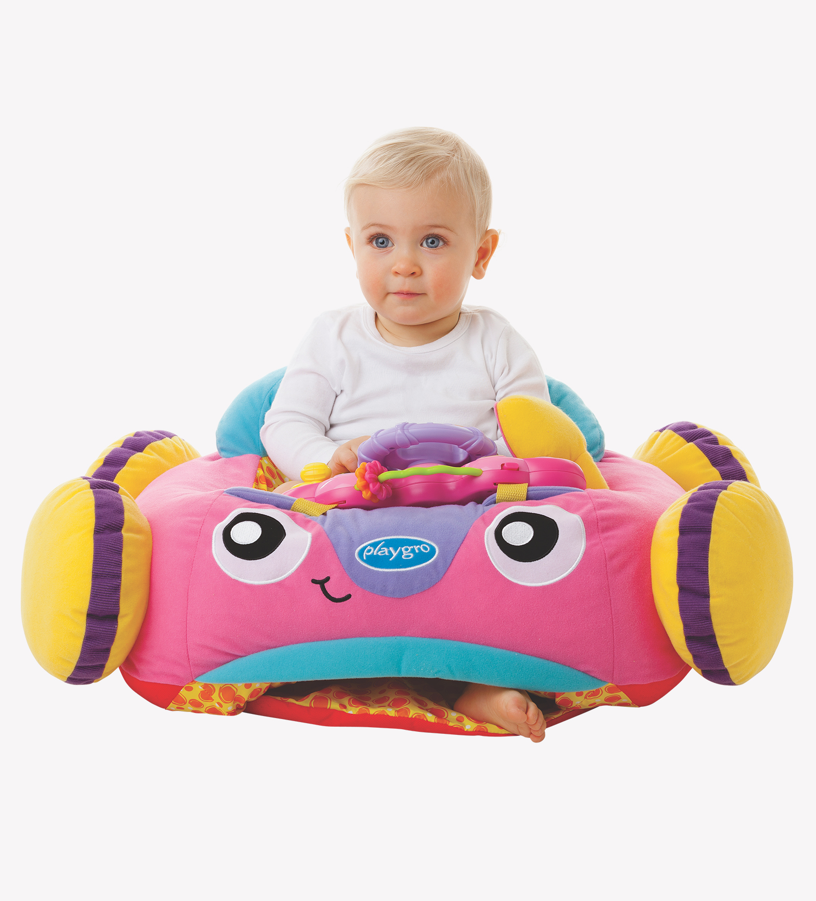 Playgro music and lights comfy cheap car pink